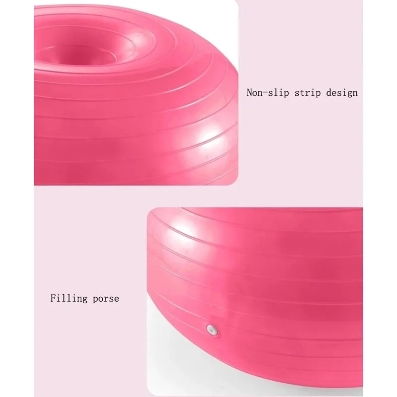 JSYSX 50 см пончик утолщенный взрывозащищенный полушарный мяч для занятий йогой