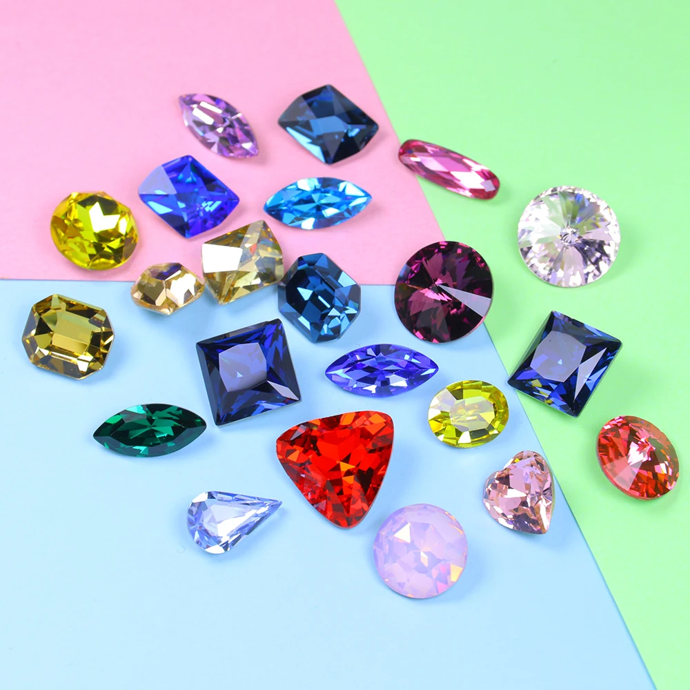 Стразы для стразы блестящие случайный размер 10-15 мм 20 шт. | Дом и сад