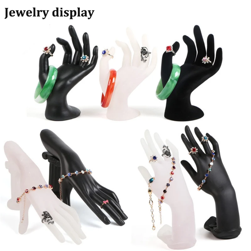 

OK Hand Resin Portrait Model Jewellry Stand Storage Hanging Bracelet Ring Jewelry Display Props Jewelry Counter Display Wolesale