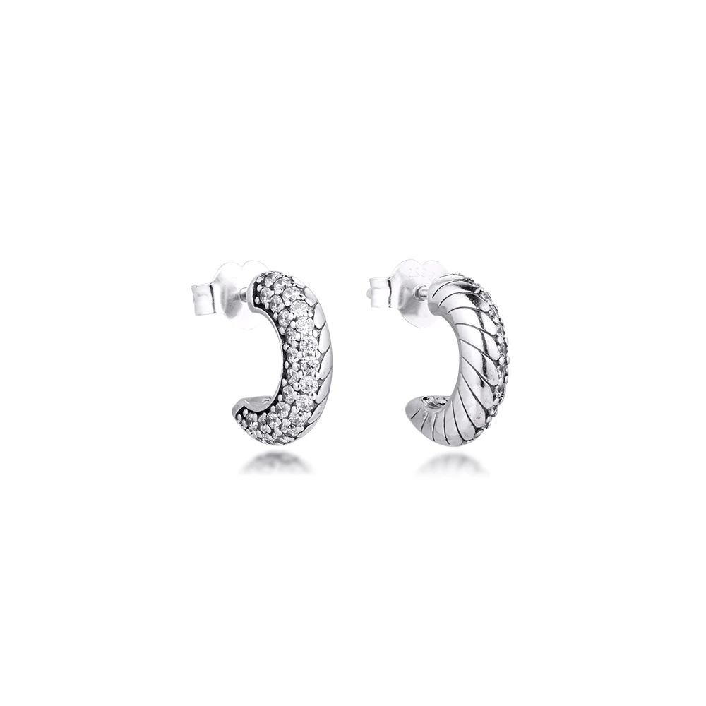 

GPY Earrings for Women Snake Chain Pattern Hoop Earring Pendientes Kolczyki Earings Aretes Brincos 925 sterling silver Jewelry