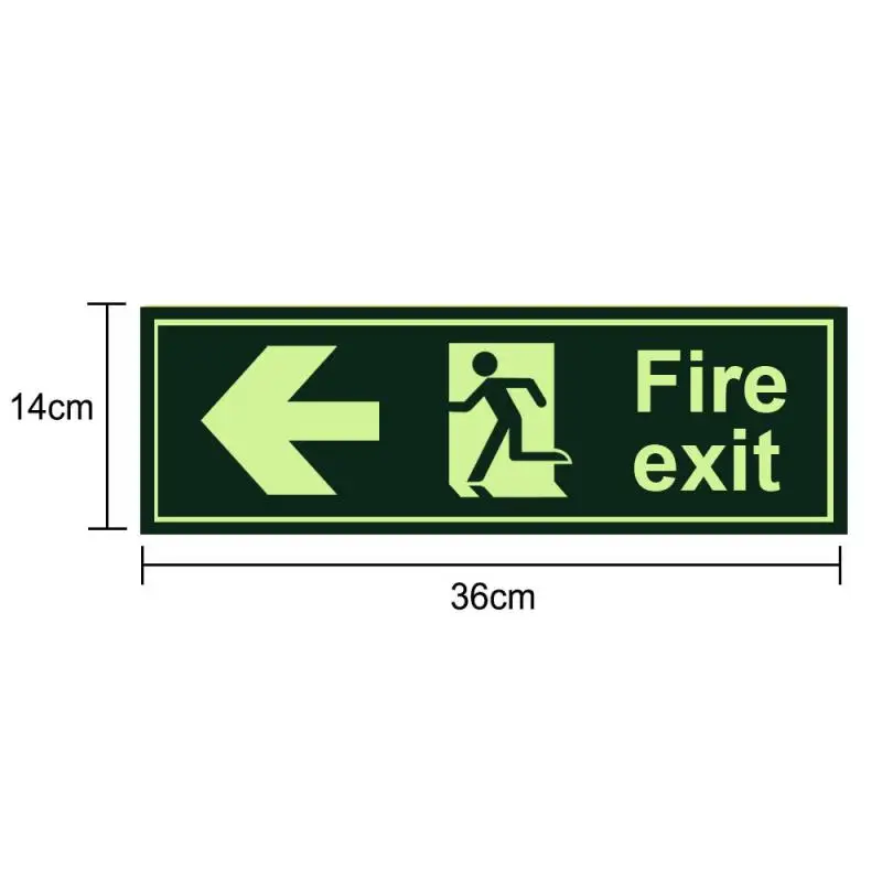 

Warning Sign Exit sign Luminous Exit Sign ABS Waterproof and Moisture-proof Indicator 9 Optionals Easy to Install