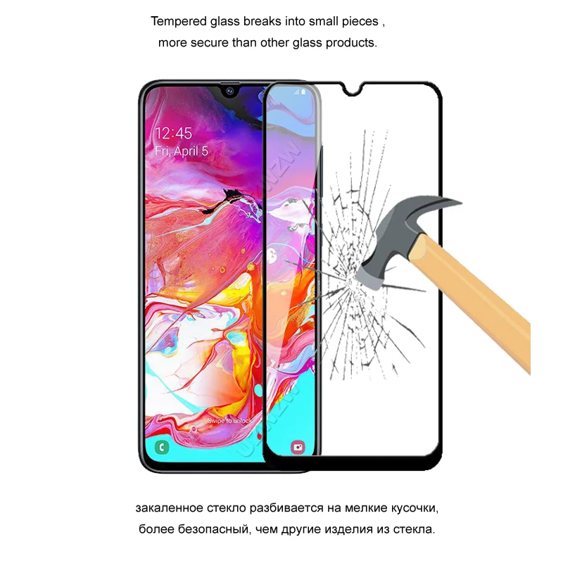 

Glass For Samsung Galaxy A70 A70s Full Cover Screen Protector Protective Tempered Glass For Samsung Galaxy A70 A70s Glass