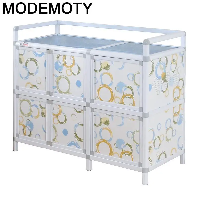 

Comedores Dolap Kaplama China Aparador Aparadores Meuble Buffet Mueble Cocina Cabinet Aluminum Alloy Kitchen Furniture Cupboard