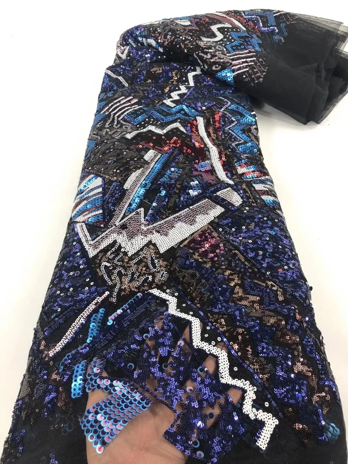 

Африканская кружевная ткань нигерийские кружева сеточка Fabric 2020, французская Тюлевая кружевная ткань с блестками, Лидер продаж для свадебно...