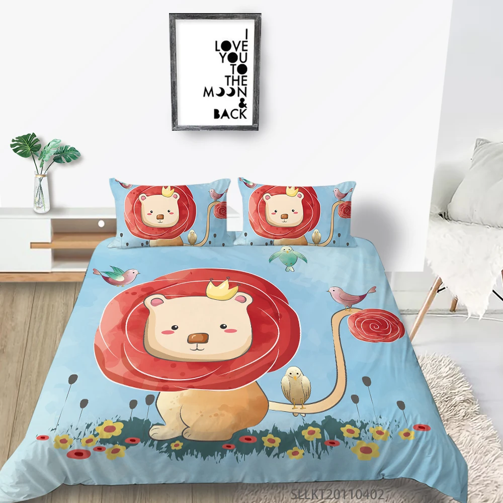 

Sunshine 3D Cartoon Bedding Set Lovely Owl Printing Single Twin Full Queen King Size Bedclothes Unique Bed Set Bedroom Decor