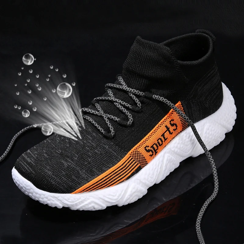 

Men Casual Shoes Fall Socks Breathable Sneakers Men Light Outdoor Work Shoes 2022 New Cozy Sports Lace-up Shoes Tenis Masculino