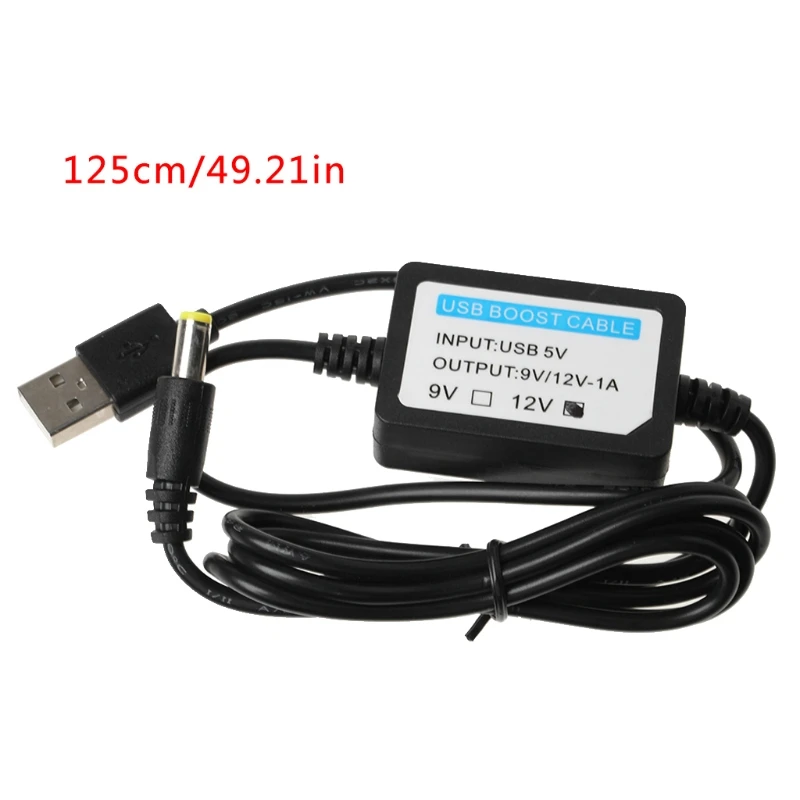 

USB 5V To 12V / 5V to 9V 5.5x2.1mm 5.5x2.5mm 4.0x1.7mm Step up Adapter Cable For WiFi Router LED Strip Light