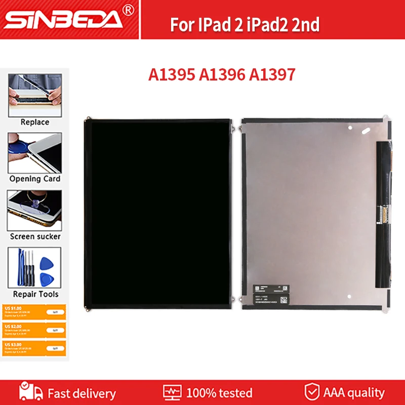 ЖК-дисплей 9 7 дюйма для IPad 2 iPad2 2nd A1395 A1396 A1397 Замена переднего стекла кодирующий