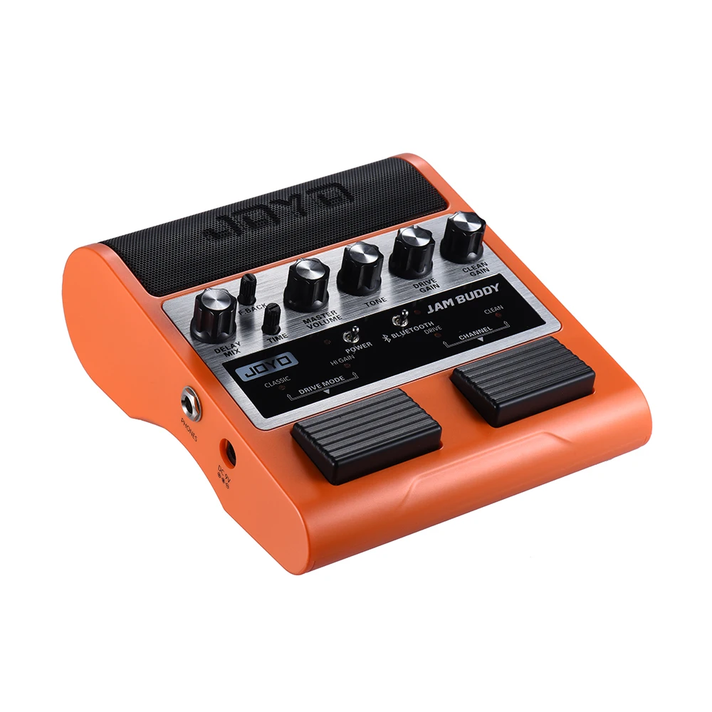 JOYO JAM BUDDY портативный Перезаряжаемый Bluetooth 4,0 двухканальный 2*4 Вт Педальный Стиль Гитарный Усилитель колонка с усилителем с задержкой