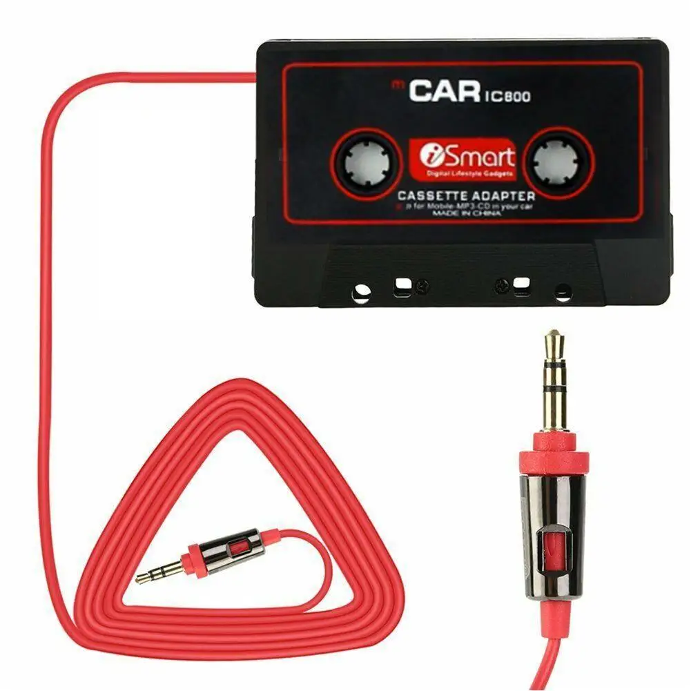 

Mini Universal Car Automobile IC800 Cassette Casette Tape Quality AUX High Adapter 3.5mm 30 For MP3/MP4 Sound Music Audio E X1L8