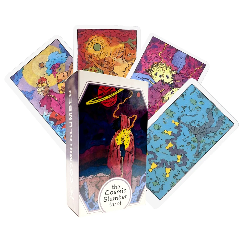 

The Cosmic Slumber Tarot Cards Board Games Oracle Divination Deck 78 Sheet English PDF Guide Book Playing Card Wisdom Party Home