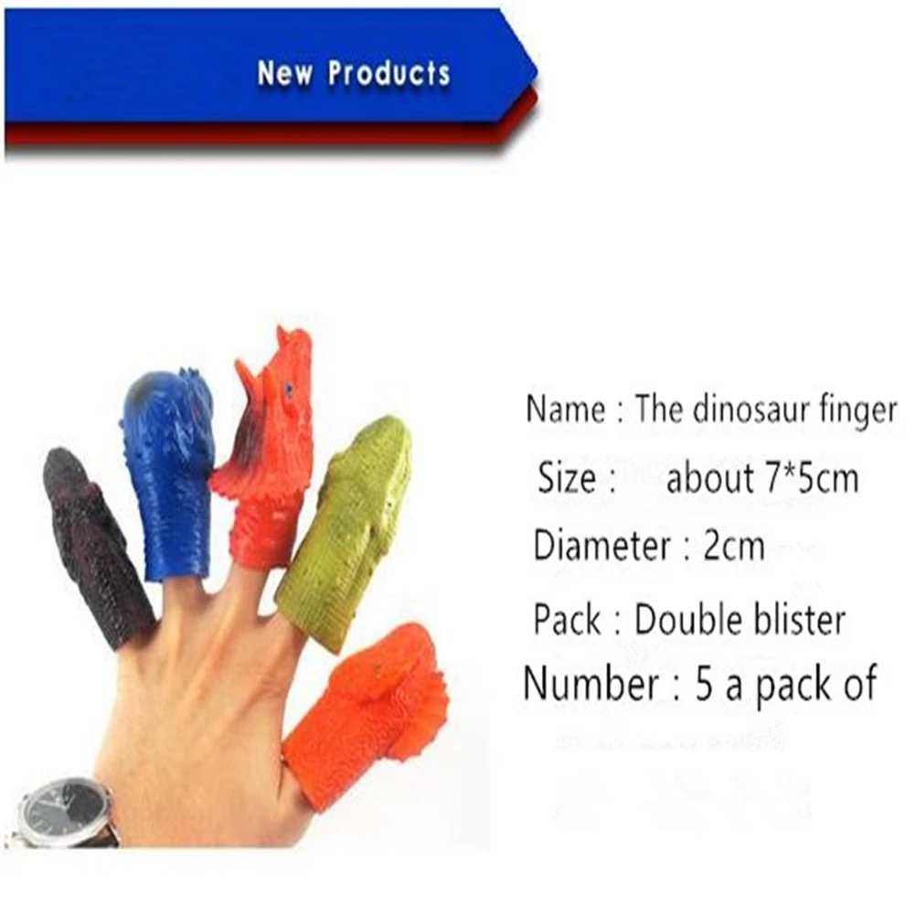 5 шт. высокое качество с динозавром Мир Юрского периода пальчиковые игрушки