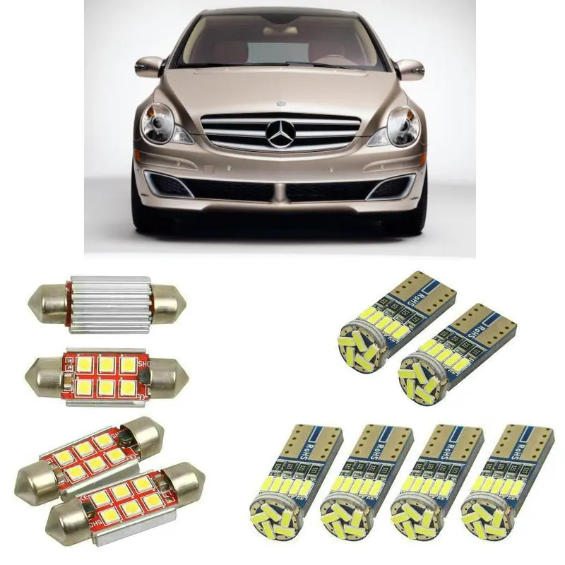 

Внутренняя светодиодная Автомобильная фара для mercedes r class w251 v251, минивэн, лампы для автомобильного номерного знака светильник шт.