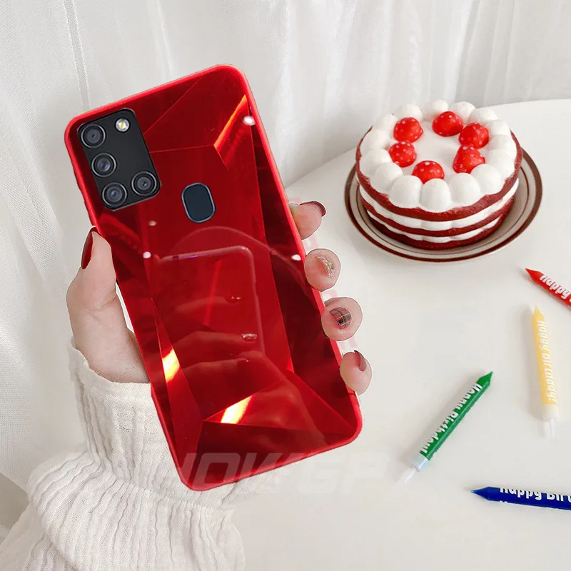 Зеркальный чехол для Samsung Galaxy A51 A71 A21S A01 A11 A31 A41 M11 M21 M30S A 51 71 | Мобильные телефоны и