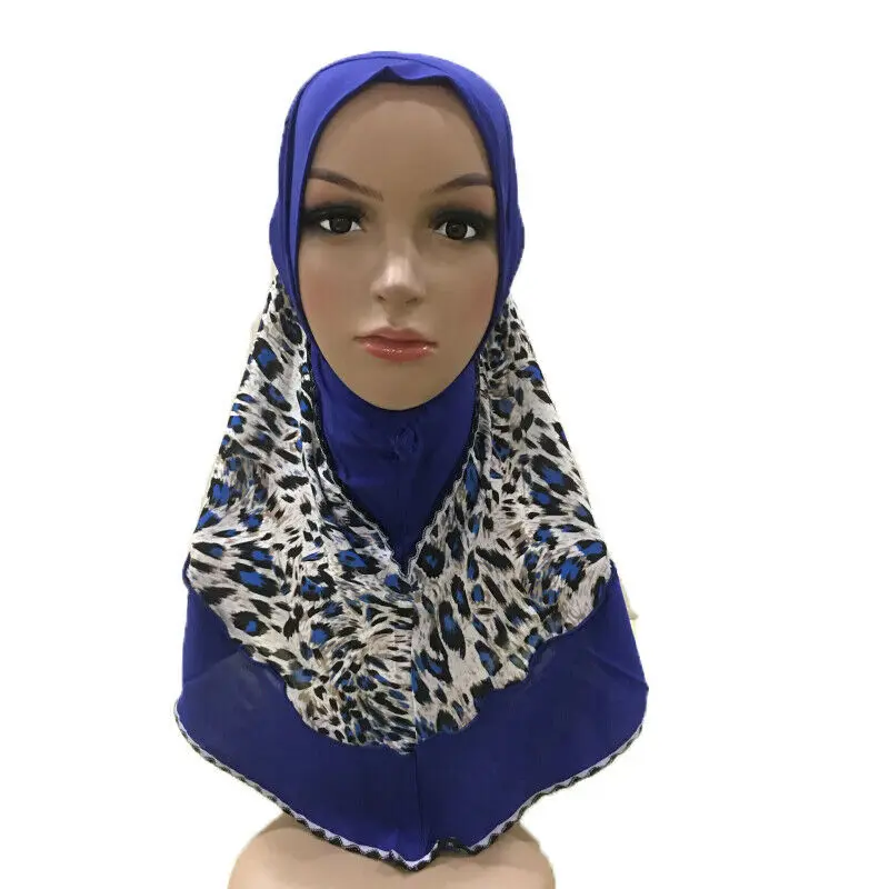 One Piece Muslim Women Amira Hijab Scarf Khimar Prayer Headscarf Wrap Floral Printed Hat Head Cover Shawl Headwear Islamic Arab |