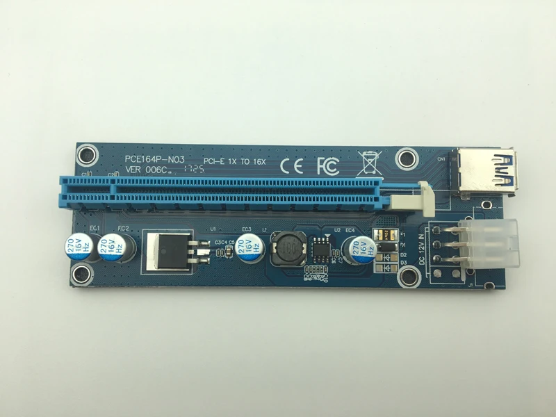 

Кабель питания Mini PCI-E/PCIe PCI Express, 60 см, USB 3,0, от 1x до 16x