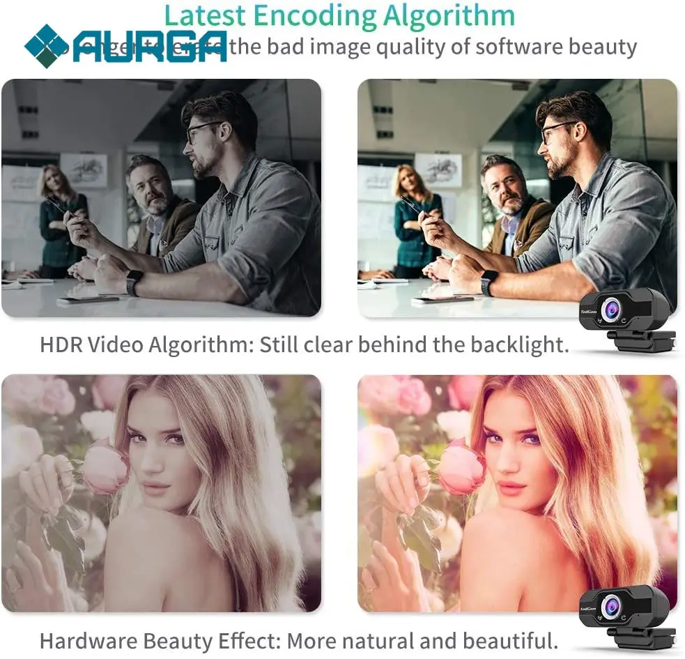 

1080P HD Webcam Built-in Microphone Smart Web Camera USB Pro Stream Camera for Desktop Laptops PC Game Cam For IOS Windows M2