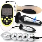 Электрошок Анальная пробка клитор стимулятор фаллоимитатор вибратор E-стимом самые массажер простаты расширения анус влагалище интимные игрушки для женщин Мужчины