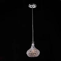 single head 5w ac85 265v modern crystal pendant light lustres pendentes home decor fixture lighting dia18cm crystal lamp