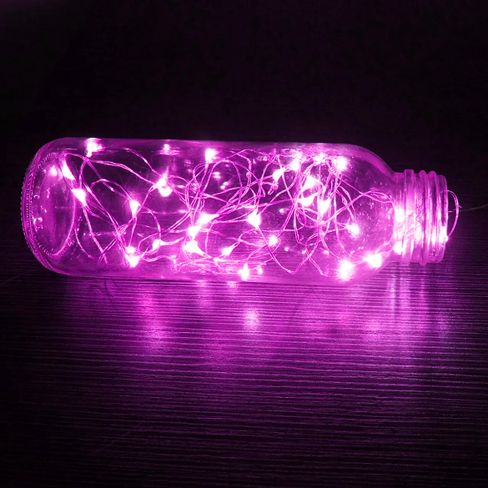 2 м 20LED Звездное строка батарея огни Фея сикро СИД прозрачный Медный провод для