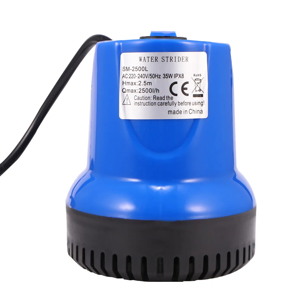 

Temperature Control Pump 35W Ultra-Quiet Submersible Water Pump Water Fountain Pump Filter Fish Pond Aquarium Tank 110V/220-240V