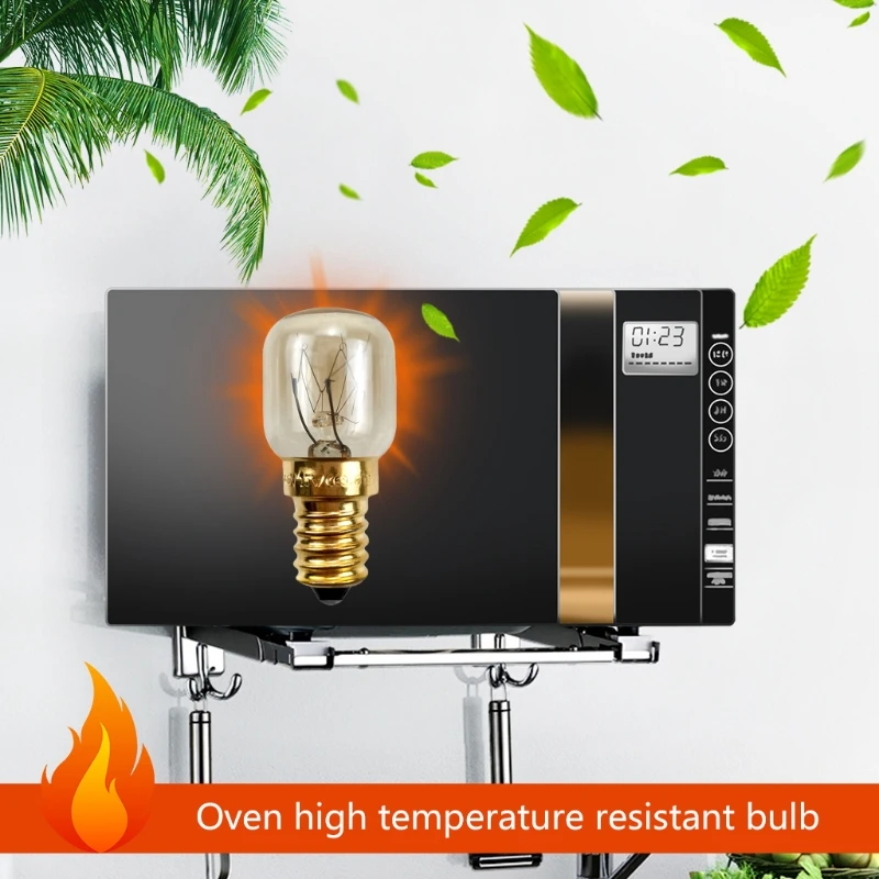

X37C 220V E14 300 Degree High Temperature Resistant Microwave Oven Bulb Cooker Lamp
