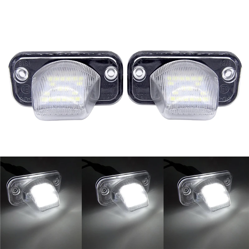 

1 Pair For VW Transporter T4 / Caravelle MK4 / Multivan MK4 Jetta Passat B5 B6 Combi Eurova LED Number License Plate Light