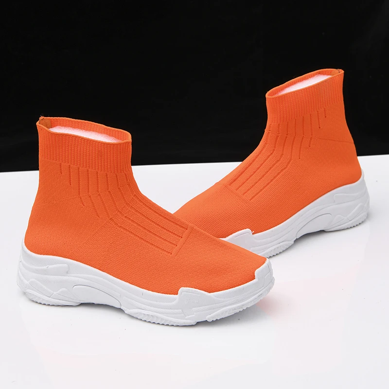 Женские тканые ботинки Fujin Flying обувь в Корейском стиле летние сетчатые на плоской