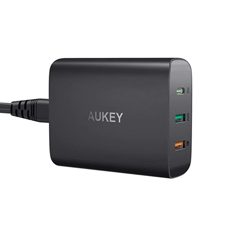 Зарядное устройство Aukey настенное зарядное для быстрой зарядки 46 Вт 3 0 18 с вилкой