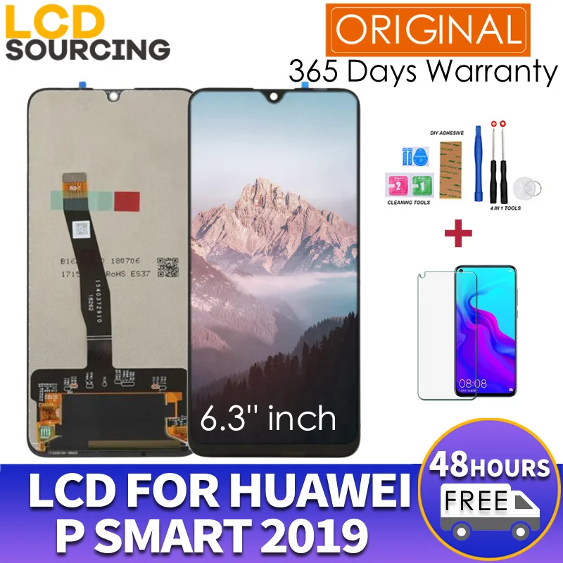 6,2" для huawei P Smart ЖК-дисплей 10-Touch+ рамка сенсорный экран Digiziter сборка для POT-LX1 L21 LX3 Замена