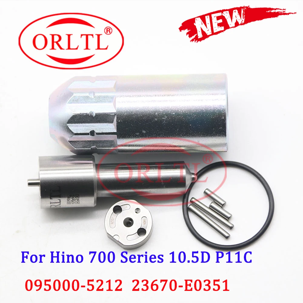 

ORLTL Common Rail Repair Kits Nozzle DLLA150P835 Valve Plate, Pin For HINO P11C 095000-5216 095000-5210 23910-1252
