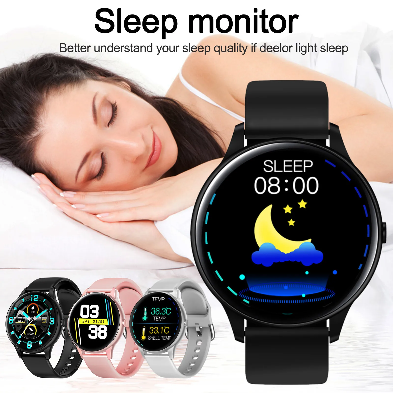 Женские умные часы спортивные фитнес трекер с пульсометром умный Браслет