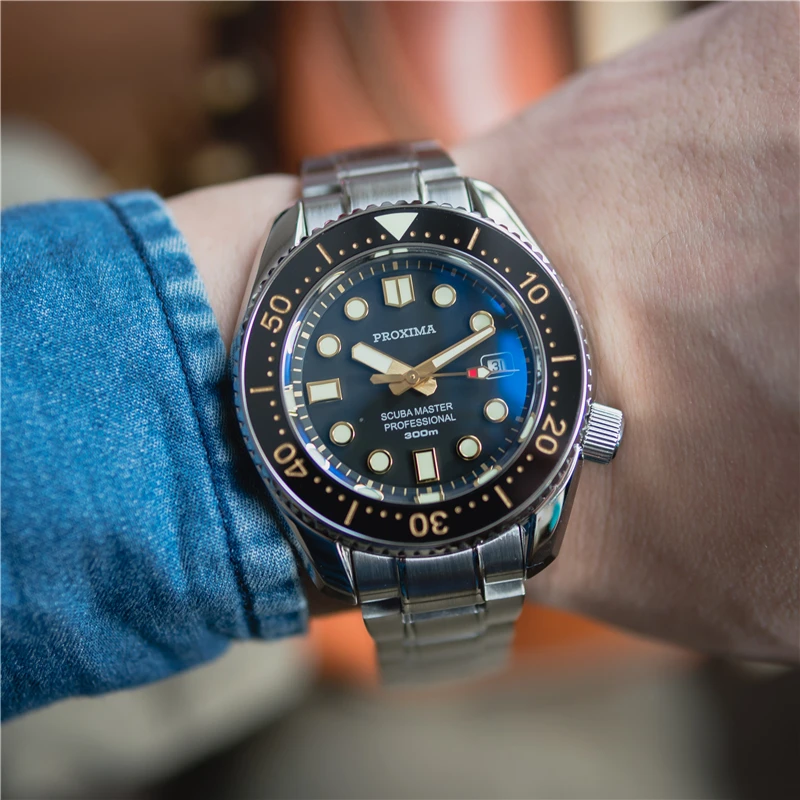 

Proxima 2021 Men's Watches 300M Waterproof Automatic Clocks AAA Mechanical Sports Diver Wristwatch Luxury SW200 Sapphire Watch