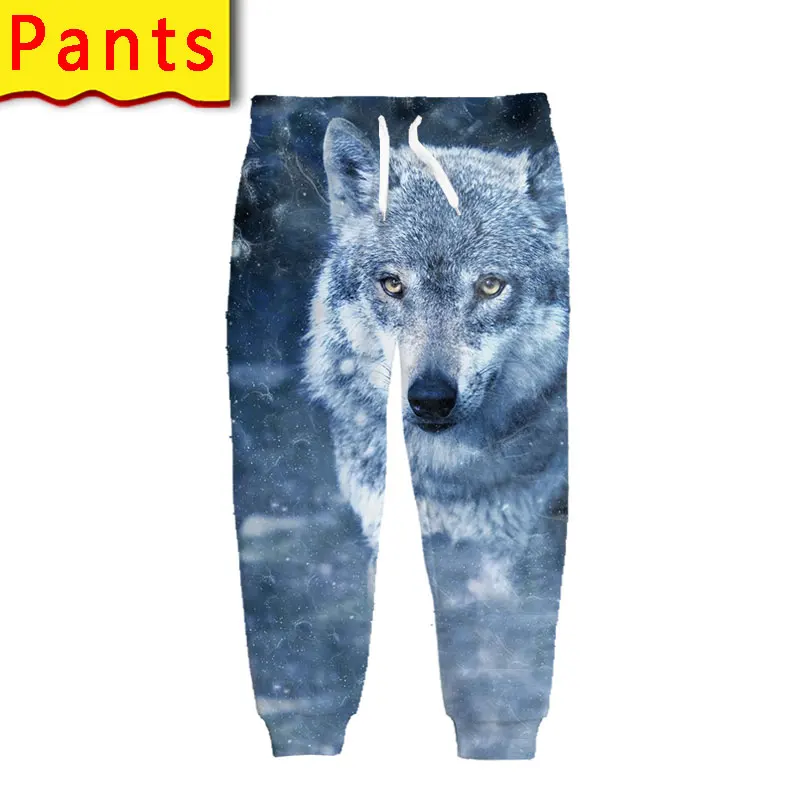

Спортивные штаны с 3d рисунком животных, Wolfdog