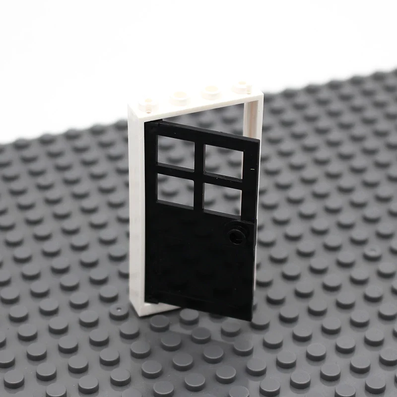 picture show 30pcs Кубики Moc Ландшафтная архитектура двери и окна DIY Интеллектуальный блок совместим со сборками частиц my city window - Цвет: picture show 30pcs