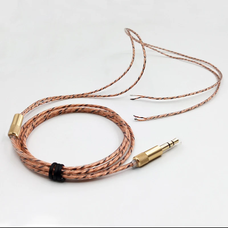 

3,5 мм 5N OCC наушники кабель DIY HiFi наушники DIY Аудио кабель 120 см