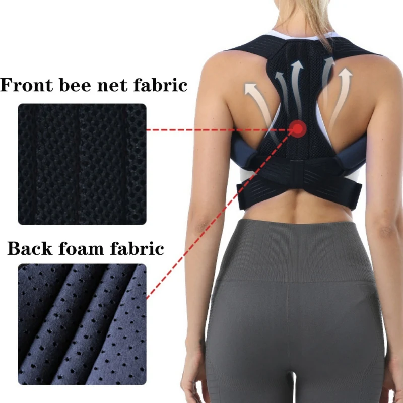 

Back Posture Correction Belt Posture Corrector Shoulder Back Pain Reliever Spine Straightener Adjustable Humpback Orthopedic