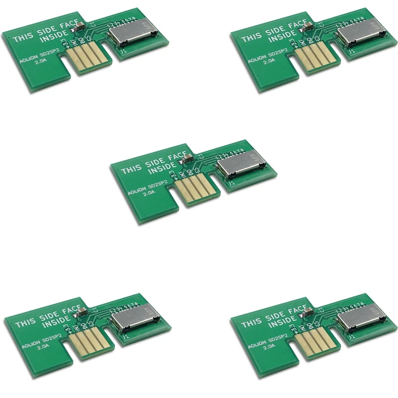 

Карта адаптер устройство для считывания с tf-карт, запасные части для NGC SD2SP2 SDLoad SDL адаптер специально Запчасти для игровых приставок 5 шт.