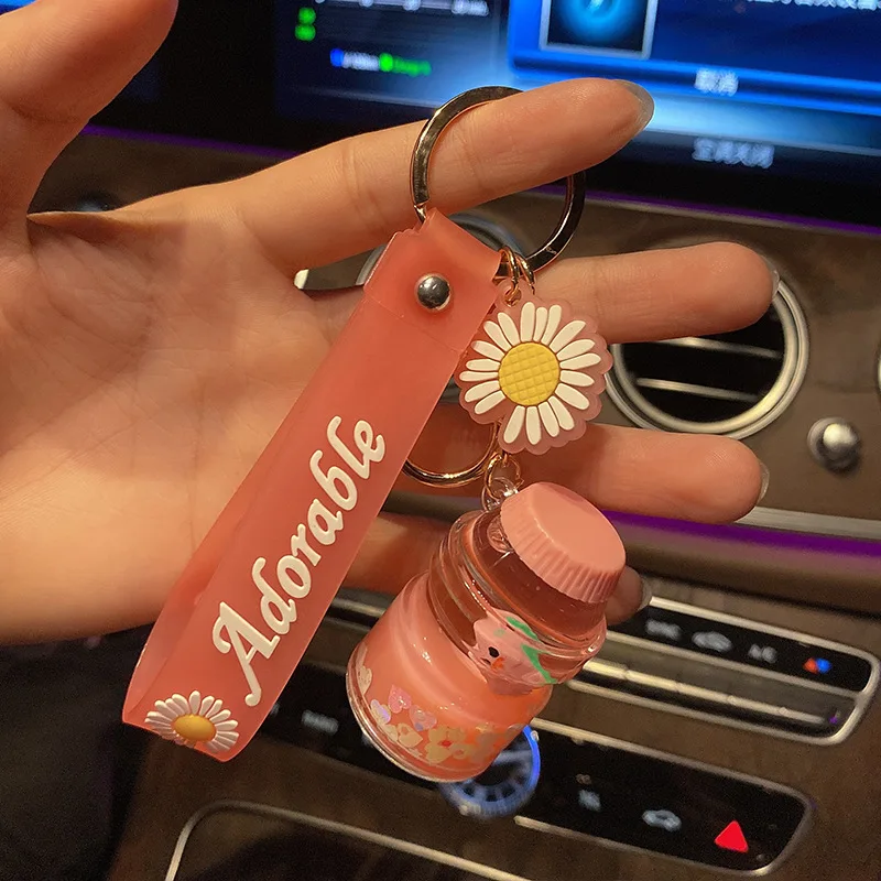 Креативный акриловый бутылка брелок для напитков маленькая кукла-динозавр