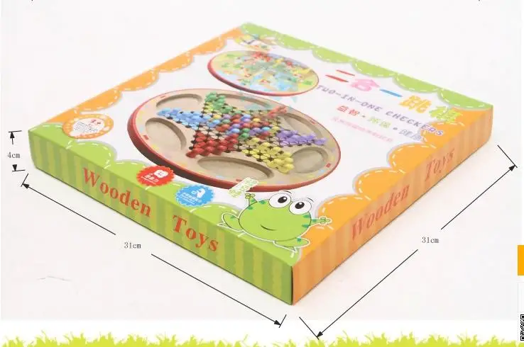 Настольные настольные шашки 2 в 1 для детей деревянные игрушки настольная игра