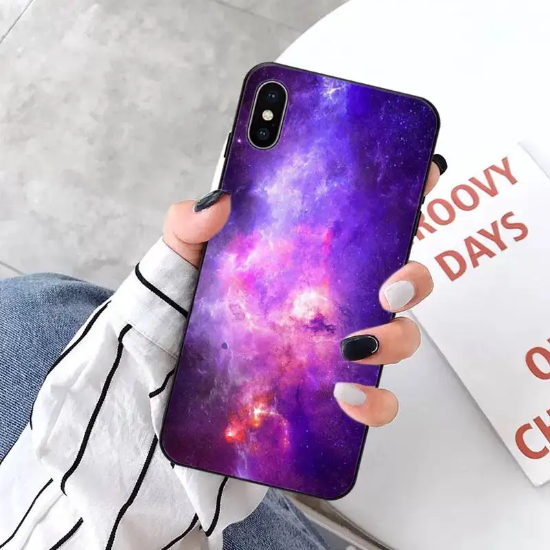 

Interstellar Purple Space Star Phone Cases for iPhone 11 12 pro XS MAX 8 7 6 6S Plus X 5S SE 2020 XR mini