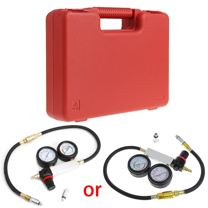 

Auto Cylinder Engine Leak Leakdown Tester Compression Gauge Diagnostic Detector T3EF