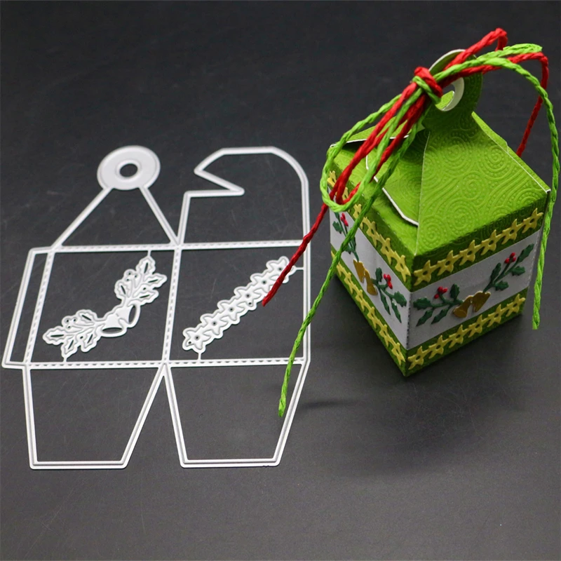 YINISE скрапбукинга металлические режущие штампы для трафареты Цветочная коробка с кружевным вырезом DIYPAPER