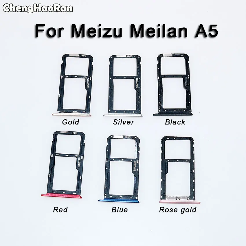 ChengHaoRan для Meizu M6T M811Q M710H Meilan 6T A5 S6 X держатель лотка SIM-карты слот Micro SD адаптер замены