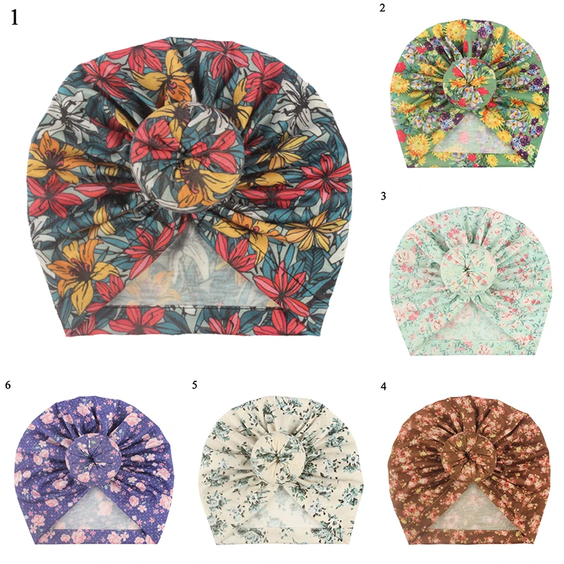 

Повязка на голову для новорожденных, хлопковая, с принтом