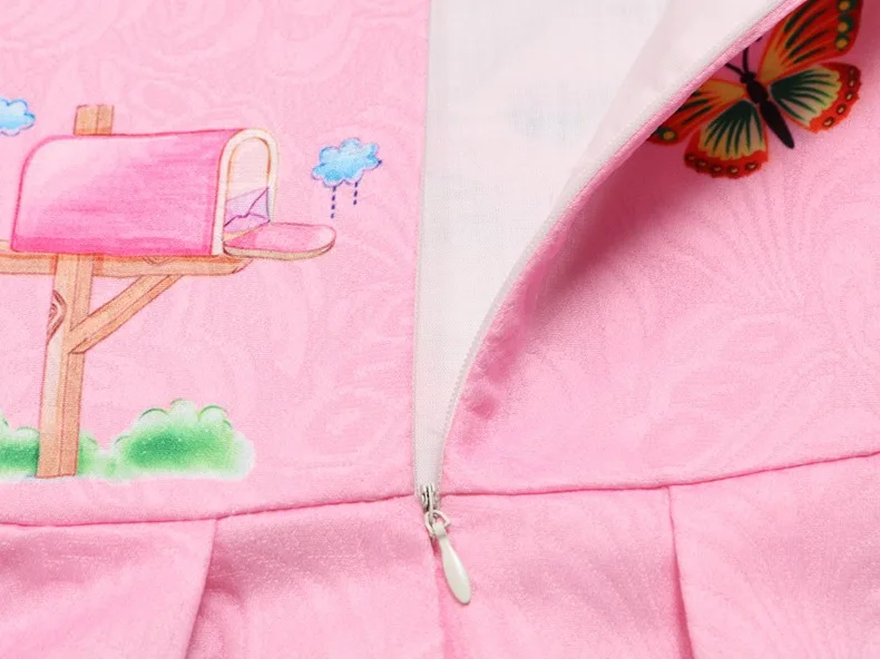 Girls Dress summer My Princess Girl Butterfly Print Teenagers Elsa children Party Baby Kids Clothes Vestido | Детская одежда и