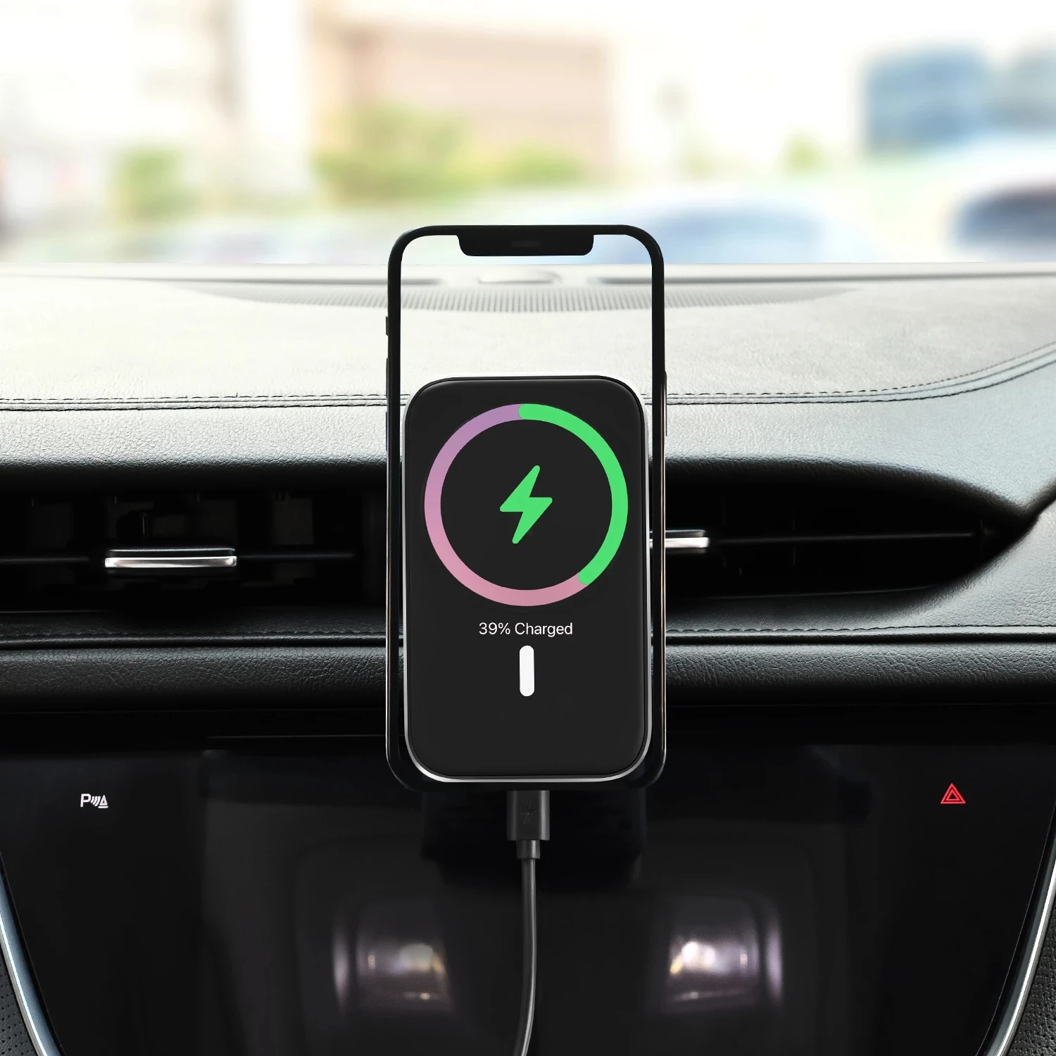 

15W Magnetic Wireless Car Charger Mount for iPhone 12 Pro Max 12 Mini Magsafing Fast Charging Wireless Charger Car Phone Holder
