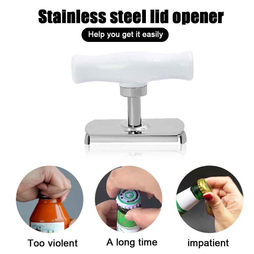 Регулируемый консервный нож из нержавеющей стали ручной Открыватель крышки