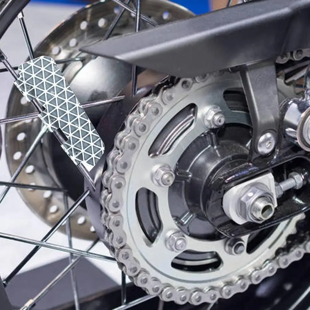 

4 Sheets reflective stickers Motorcycle Car Wheel Tire Reflective Stickers Auto Decals Tape Motorbike L8E1