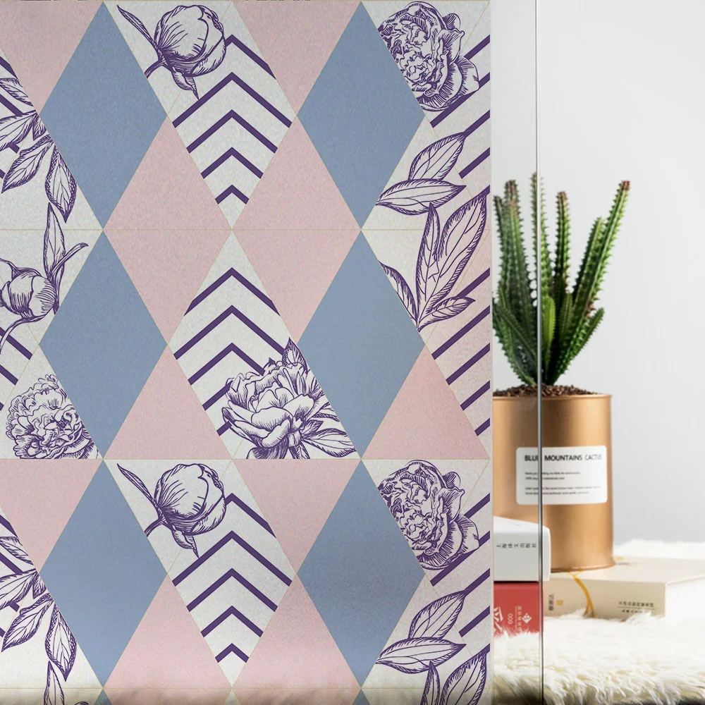 Современная модная декоративная виниловая пленка DICOR с цветами и пионами для